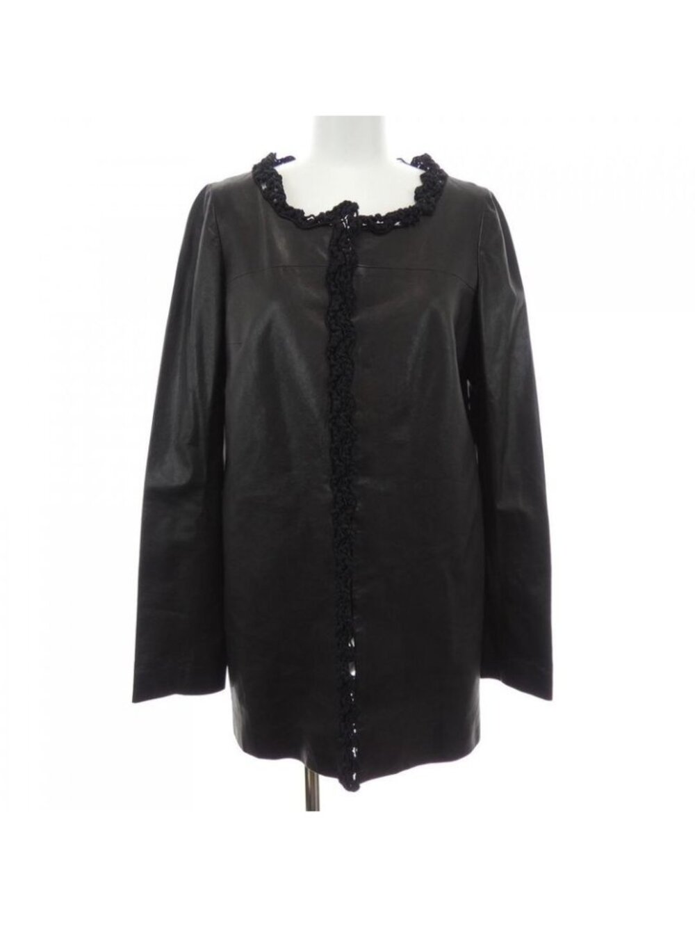 Chanel Leather Jacket Black 34